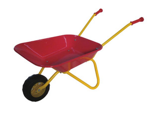 Mini carriola in metallo leggero regalo per bambini per giardino bambino e bambini giocattolo con ruota pneumatica - Product Image 1