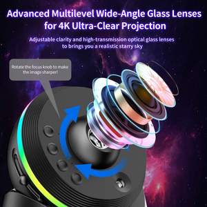Hot <b>Sales</b> 13 1 Meteor <b>Projector</b> Touch ABS/PC Star Planetarium <b>Projector</b> <b>for</b> Bedroom Moon-Shaped Light Display <b>for</b> Room Use - Product Image 3