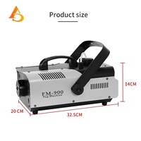 Machine à fumée 900W pour événements festifs, télécommande sans fil, machine à brouillard RGB 3-en-1 pour mariage
