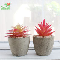 Plantes succulentes artificielles en pot de qualité supérieure Tmy Factory, mini plantes succulentes décoratives pour la maison, le bureau, la table