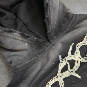 Ropa Urbana Personalizada con Logotipo del Fabricante, Forrada, Transpirable, Ecológica, 420 GSM, Lavado Ácido, Diseño Gráfico, Estilo Vintage - Product Image 2