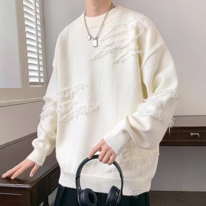 Sudadera personalizada de alta calidad para hombre Diseño de moda suave con cuello redondo retro Anti-pilling Otoño Suministro ODM Suéter al por mayor - Product Image 4