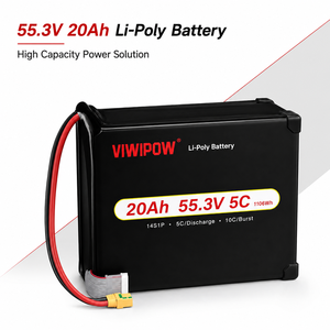 Batterie LiPo pour drone 20000mAh 14S 55.3V, haute tension 3.95V, haute densité énergétique, longue durée de vol pour la pulvérisation agricole - Product Image 1