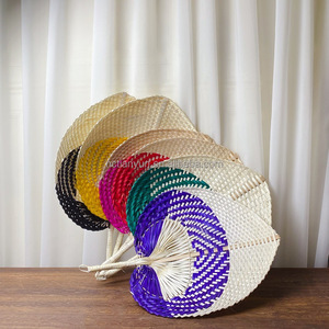 Ventilateur <span class=keywords><strong>mural</strong></span> artisanal en bambou à motif <span class=keywords><strong>ethnique</strong></span> bohème, décoration murale lavable pour salon/chambre - Product Image 3
