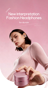 Écouteurs sans fil CP&AP à clip d'oreille, son stéréo, en métal, avec miroir de maquillage <span class=keywords><strong>pour</strong></span> filles - Product Image 4