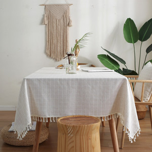 <span class=keywords><strong>Tovaglia</strong></span> rettangolare geometrica per tavolino da caffè in <span class=keywords><strong>pizzo</strong></span> Jacquard in cotone <span class=keywords><strong>e</strong></span> <span class=keywords><strong>lino</strong></span> Jacquard in stile americano - Product Image 4