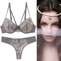 YCH – ensemble de soutien-gorge et string en dentelle pour femme, Lingerie Sexy, Europe et amérique, vente en gros