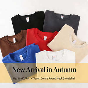 Set Genitore-Figlio Primavera-Autunno 320g di Felpe in Cotone con Collo Tondo, Vendita all'Ingrosso, Unisex Tinta Unita Stile Singolo - Product Image 2