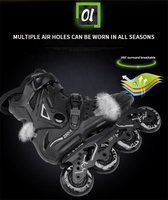 Patins à roulettes professionnels de haute qualité pour adultes, chacun avec une roue en PU de haute qualité et une semelle intermédiaire en EVA