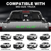 Support de roue de secours robuste en acier pour barre de protection de camionnette 4x4, noir mat, résistant à la rouille, pour Toyota Tacoma