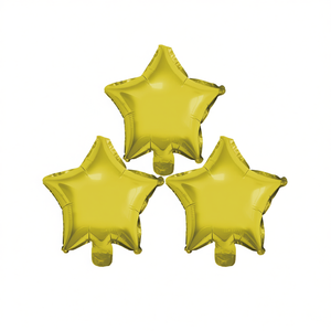 Globo de Estrella Metalizado Dorado de 10 Pulgadas para Fiestas, Decoración para Fiestas de Cumpleaños - Product Image 3