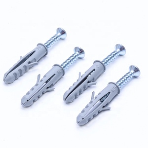 Fscat customized expand nail plastic screw hole plugs concrete wall anchor plug