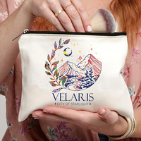 City Of Starlight VELARIS – trousse de maquillage personnalisée à motifs, sac de rangement de voyage pour articles de toilette, pochette à cosmétiques, cadeau pour enterrement de vie de jeune fille