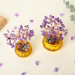 Hot-sale Crystal Money <b>Tree</b> Wholesale Natural Healing Amethyst Chips <b>Tree</b> for Feng Shui Decoration - Product Image 5