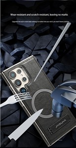 Custodia protettiva per telefono per <span class=keywords><strong>Samsung</strong></span> S22 S23 S24 custodia magnetica per telefono con supporto nascosto per <span class=keywords><strong>Samsung</strong></span> S22 S23 S24 - Product Image 5