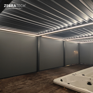Persianas Enrollables Eléctricas Impermeables con Protección UV Integrada, Técnica Lisa y Control de Luz Blackout para Uso en Restaurantes al Aire Libre - Product Image 1