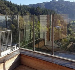 ガラス階段手すりキット組み立て強化ガラスパネルブラシ付き小型アパート改修 - Product Image 2