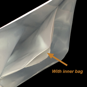 Sac <span class=keywords><strong>isotherme</strong></span> en aluminium avec fermeture éclair, <span class=keywords><strong>pochette</strong></span> PE anti-gel intégrée, bande de déchirement, soudure 3 côtés, sac de chaîne du froid pour aliments surgelés - Product Image 5