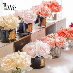 Rosas Artificiales IUWe, Flores de Seda Perfumadas, Decoración para el Hogar, Regalo de Boda, Fragancia Duradera de 90 a 120 Días - Product Image 1