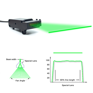 विशेष लेंस पॉवेल लेंस के साथ उच्च एकरूपता 520 एनएम हरी सीधी रेखा लेजर - Product Image 1