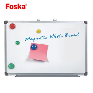 Foska Scuola Ufficio Parete In Metallo Resistente Telaio In Alluminio Cancellare Mobile Magnetico Bordo Bianco