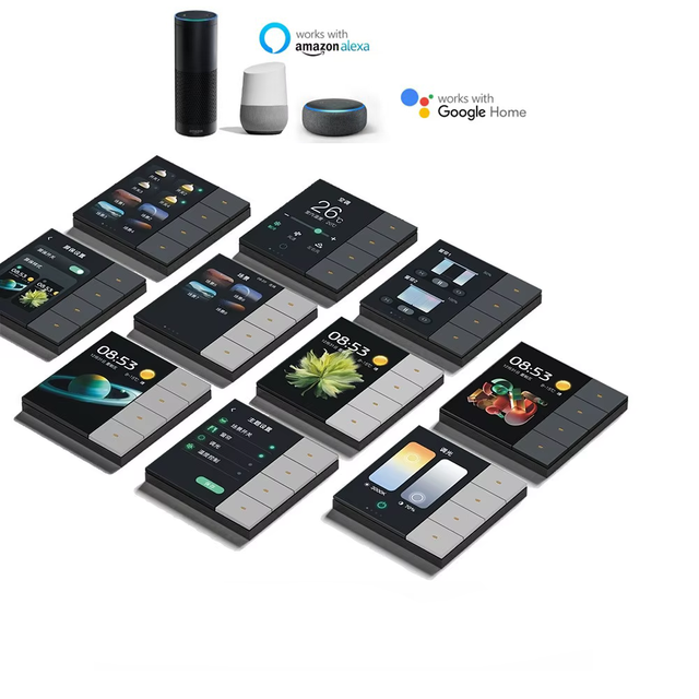 Tuya 3.5inch Smart Home Control Switch Central Control Screen 4 Gang Multi Control Scene Zigbee Whole House Android Bar IPS