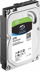 Seagate SkyHawk 2TB Internal 3.5 "SATA 6 Gb/s, HDD Hard Disk Drive konvensional rekaman magnetik - Product Image 3