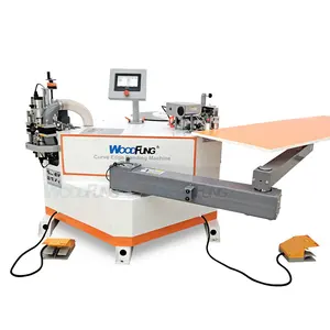 MY11 Woodworking automatic curve wood line swing arm edging machine pvc abs special-shaped edge banding machine