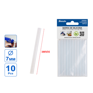 Paquete de 10 barras de pegamento de silicona transparente de 07x10cm para pistolas de fusión en caliente caucho madera plástico espuma papel vidrio Metal cuero - Product Image 1