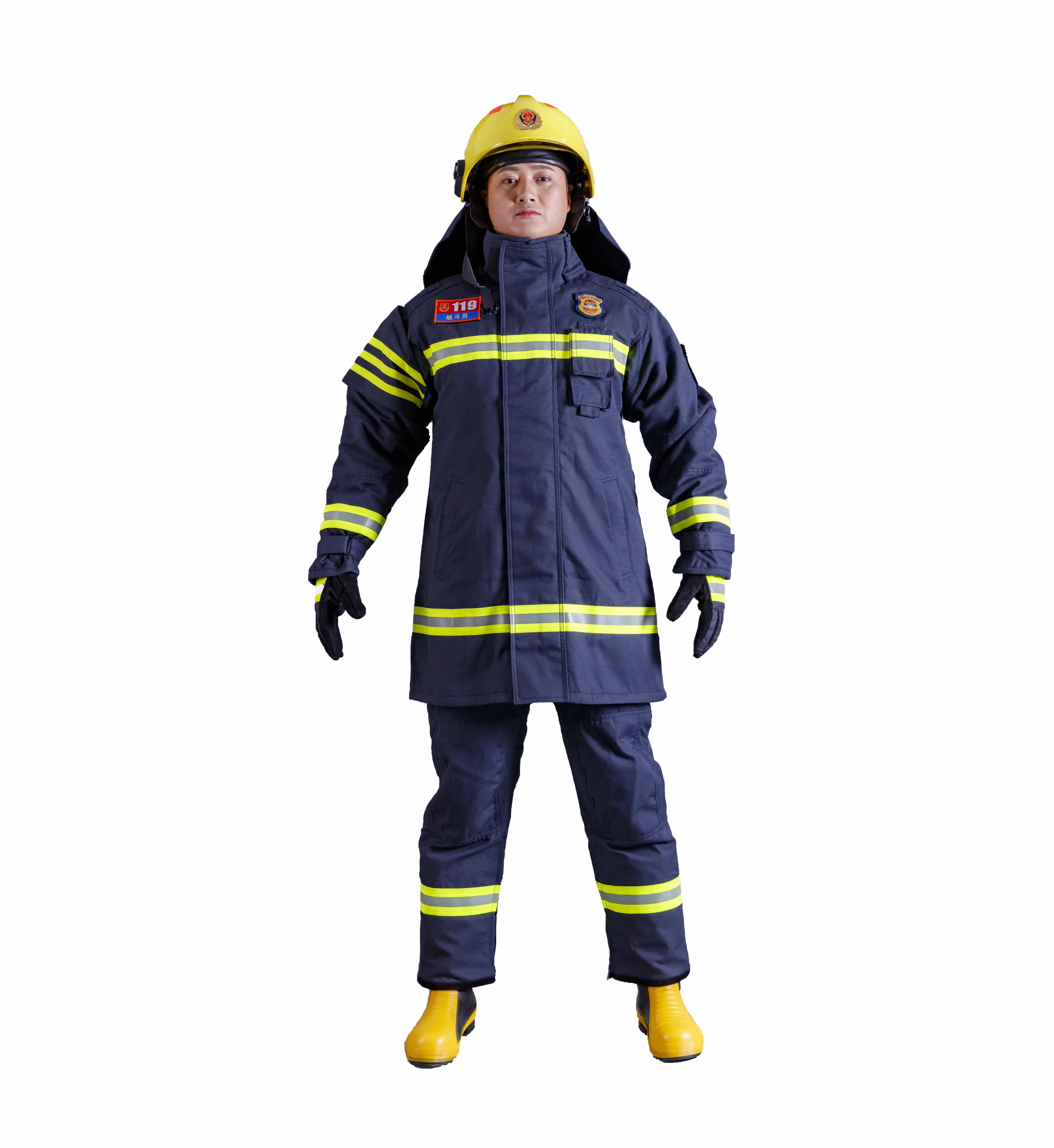 Traje de fuego Nomex Uniforme de bombero Trajes de bombero