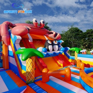 Trẻ em thương mại Inflatable đại dương công viên chủ đề trượt trò chơi Khóa học trở ngại công viên Inflatable Cá voi chủ đề nhảy vui chơi giải trí các mặt hàng - Product Image 5