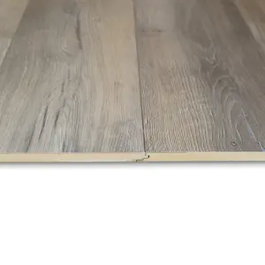 最新设计灰色水洗橡木AC3斜面防水HDF强化地板