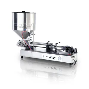 CYJX फ़ैक्टरी आपूर्ति छोटे पैमाने पर उत्पादन अर्ध-स्वचालित भरने की मशीन मूंगफली का मक्खन मार्मलेड जार बॉटलिंग फिलर