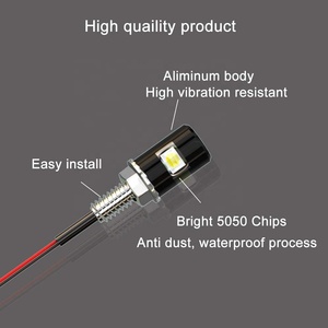 Luz de Matrícula para Motocicleta, Luz Trasera de Seguridad, Bombilla <span class=keywords><strong>LED</strong></span> para Placa de Matrícula, Legal para Motocicleta, RV, ATV, Moto de Nieve, Camión, Automóviles - Product Image 4