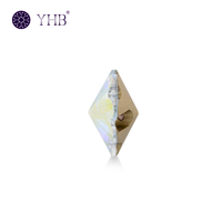 Boutons en strass de luxe en forme de papillon 3D à coudre, pierres en cristal, vente en gros pour vêtements DIY