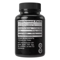 Capsules végétaliennes OEM Biotine 10mg + Collagène 300mg pour la croissance des cheveux chez l'adulte, sans allergènes, 30 unités