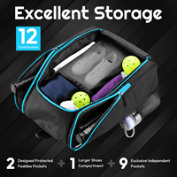 Sac à dos de pickleball personnalisable et flexible en Oxford, réglable, pour tournois, pour hommes et femmes