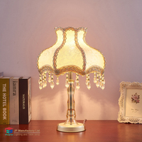 Lampe de table de chevet de style européen classique pour chambre d'hôtel, lumière décorative