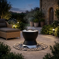 Barbecue et foyer sans fumée 2-en-1 en acier inoxydable pour camping extérieur – Foyer moderne pour bois et charbon de bois