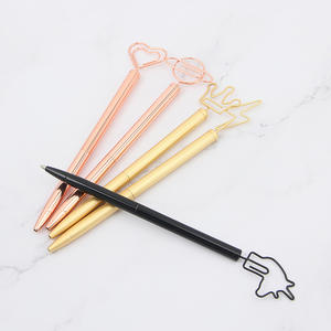 Nouveaux stylos à bille en métal fantaisie avec logo et clip de dessin animé - Product Image 4