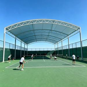 Estructura tensada de material PVDF PVC personalizable e impermeable para techo de cancha de tenis y pádel. - Product Image 1