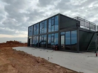 Maison modulaire préfabriquée en conteneur de 20 pieds à installation rapide pour camp de travailleurs, bureau, logement