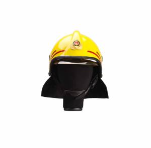 خوذة إطفاء حريق حمراء اللون لرجال الإطفاء وفقًا لمعيار EN443 مقاومة للهب 260 مع واقي للوجه - Product Image 2