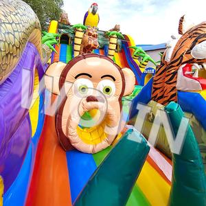 Extérieur zoo <span class=keywords><strong>Sauvage</strong></span> maison <span class=keywords><strong>de</strong></span> saut avec toboggan Grand jungle parc pour enfants gonflable maison <span class=keywords><strong>de</strong></span> videur super aire <span class=keywords><strong>de</strong></span> jeux <span class=keywords><strong>château</strong></span> Offre Spéciale - Product Image 4