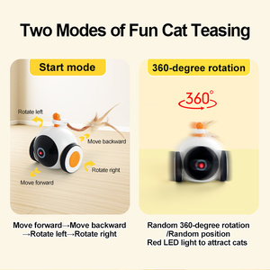 Electronic <strong>Funny</strong> Kitty Toy - USB Rechargeable Smart <strong>Cat</strong> Interactive Toy, Great <strong>Gift</strong> for Indoor <strong>Cats</strong> - Product Image 2