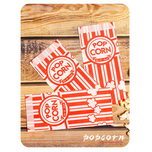 Fête Théâtre <span class=keywords><strong>Film</strong></span> Fête D'anniversaire Snack Papier Réutilisable Rouge Rayé Graisse Anti Popcorn Sacs - Product Image 4