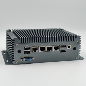 Không Quạt Công Nghiệp Mini PC j6412 Quad Core Intel Celeron 7usb 4LAN Barebone máy tính RJ45 Com M.2 NVMe Nic máy tính công nghiệp - Product Image 5