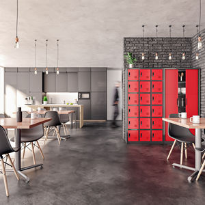 خزانة فولاذية 18 حجرة لمدرسة صالة الألعاب الرياضية حل تخزين - Product Image 4