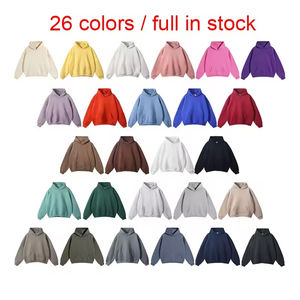 Sweat à Capuche Unisexe de Haute Qualité en Molleton de Coton Épais Coupe Ample à Épaules Tombantes Style Streetwear Sport pour Homme Noir Imprimé Personnalisé - Product Image 4