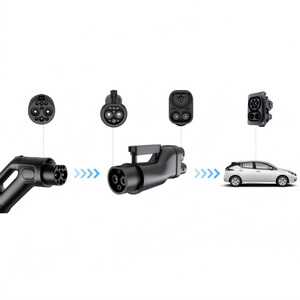 Nouvelle station de recharge murale pour véhicules électriques ultra-mince 40 kW DC, norme nationale, adaptateur GBT+CCS2, câble de 5 m, certifiée CE, usage commercial - Product Image 4